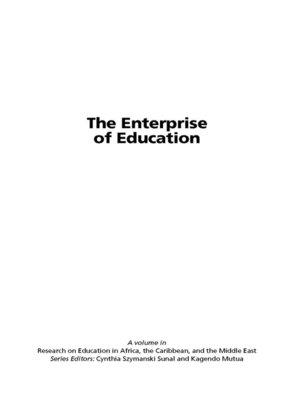 cover image of The Enterprise of Education